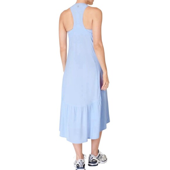 Sweaty Betty Explorer Ace Racerback Midi Dress Breeze Blue‎ Size L NWT $128 READ - Picture 7 of 15